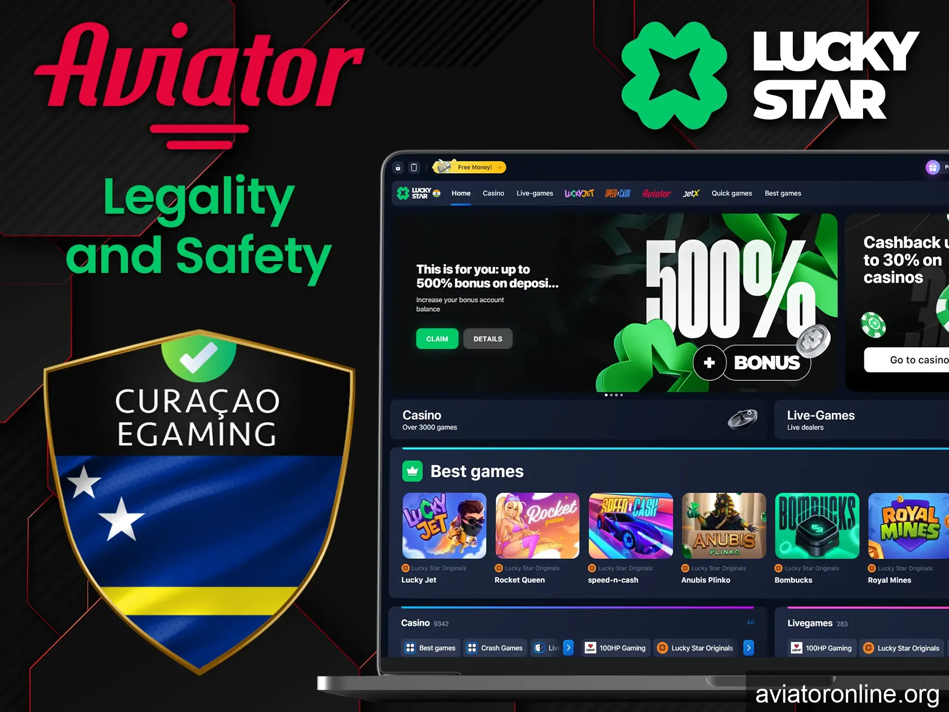 The Lucky Star gaming platform is a trusted place to play Aviator and other crash games.