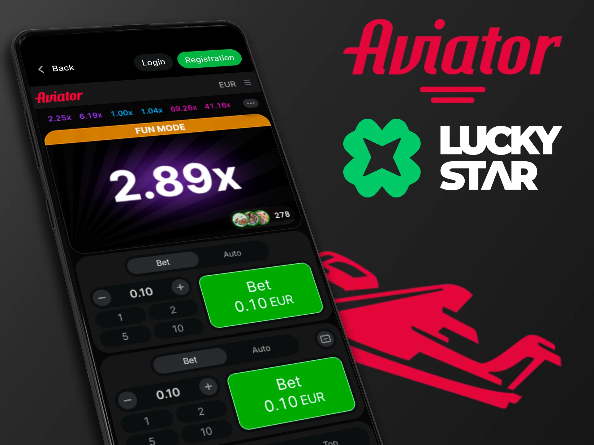Win big in the Aviator game at Lucky Star Casino.