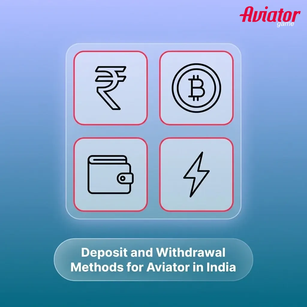 Aviator India deposit and withdrawal methods list showing UPI, PayTM, PhonePe, cards, bank transfer and crypto options