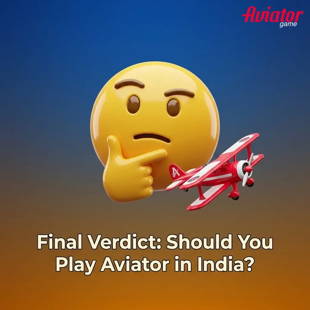 Final verdict on playing Aviator in India, showing crash game tips on disciplined cash-outs, safe staking and responsible play